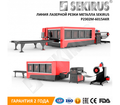 ЛИНИЯ ЛАЗЕРНОЙ РЕЗКИ МЕТАЛЛА SEKIRUS P2302M-6015AKR 1000 Вт ЛИНИЯ ЛАЗЕРНОЙ РЕЗКИ МЕТАЛЛА SEKIRUS P2302M-6015AKR 1000 Вт
